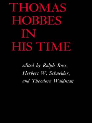 cover image of Thomas Hobbes in His Time